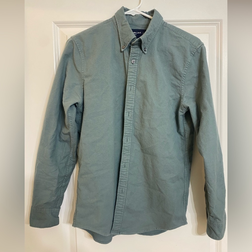Soft Green A&F Button Down